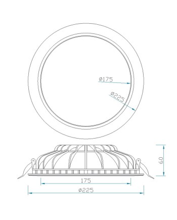 CABRERA * DOWNLIGHT LED 24W - 3000K